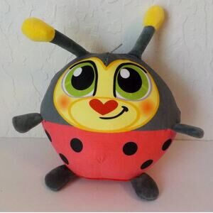 Crunchimals Lady Bug Velour Plush Multicolor Toy #119